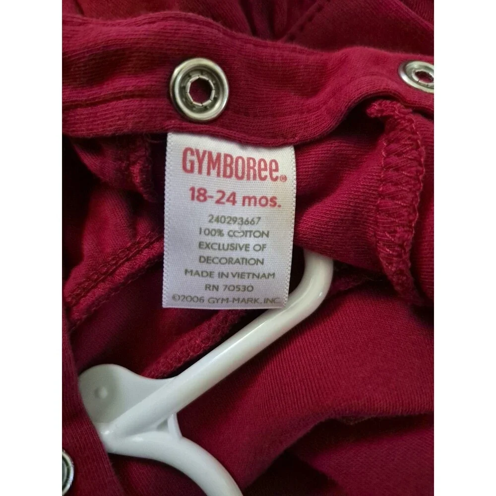 Gymboree Toddler Red Dress With Bows Matching  Underpants 18-24mo